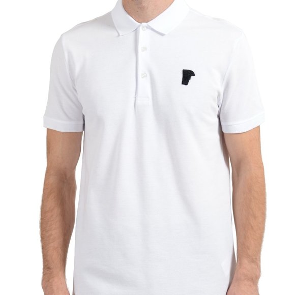 white versace polo shirt